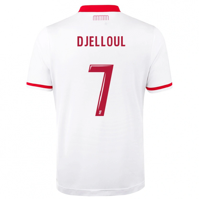 Danxen Hombre Camiseta Jassim Djelloul #7 Rojo Blanco 1ª Equipación 2026/27 La Camisa México