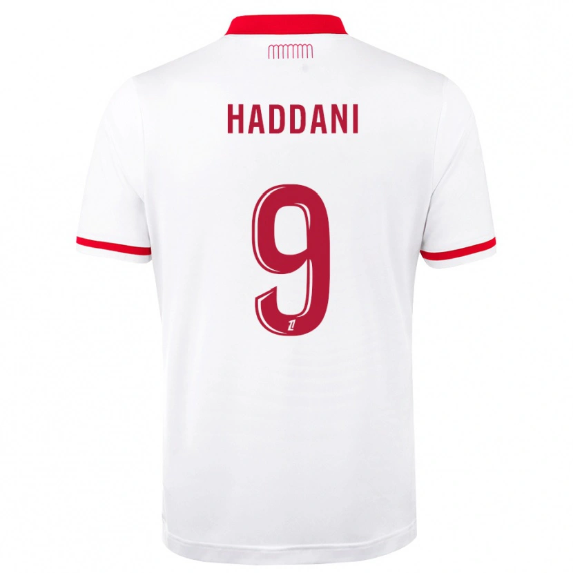 Danxen Hombre Camiseta Nahël Haddani #9 Rojo Blanco 1ª Equipación 2026/27 La Camisa México