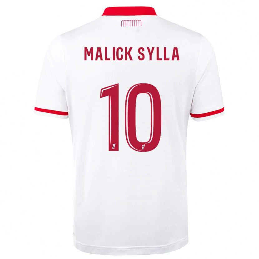 Danxen Hombre Camiseta Malick Sylla #10 Rojo Blanco 1ª Equipación 2026/27 La Camisa México