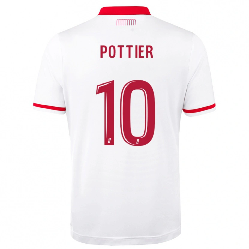 Danxen Hombre Camiseta Morgan Pottier #10 Rojo Blanco 1ª Equipación 2026/27 La Camisa México