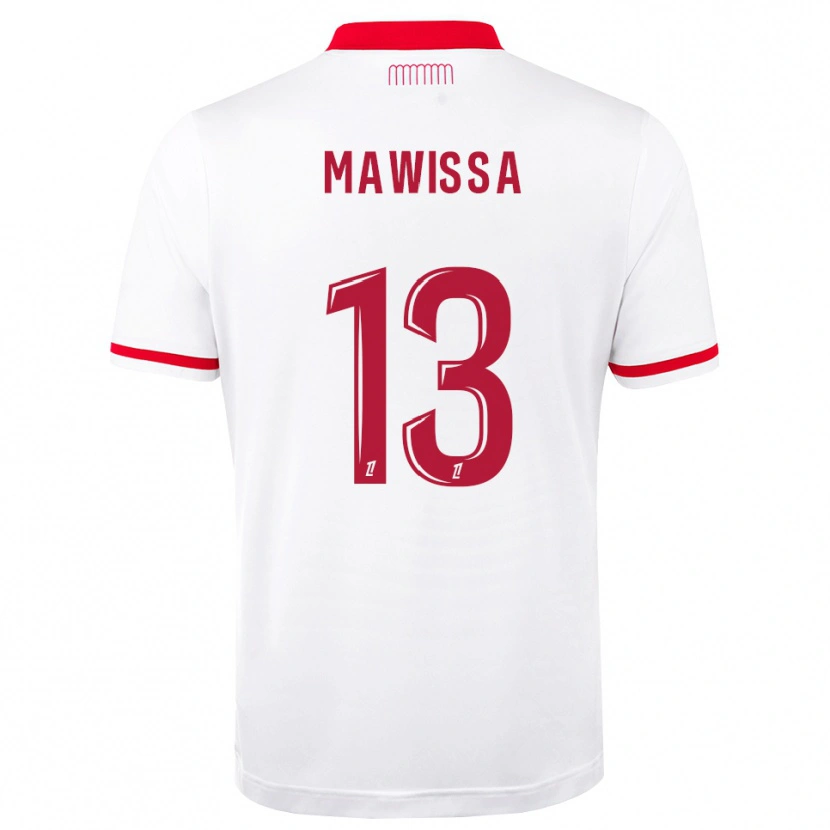 Danxen Hombre Camiseta Christian Mawissa #13 Rojo Blanco 1ª Equipación 2026/27 La Camisa México