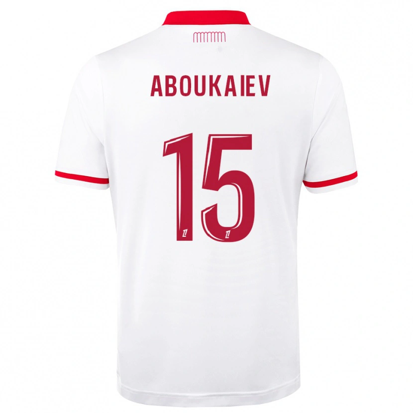 Danxen Hombre Camiseta Bekkhan Aboukaiev #15 Rojo Blanco 1ª Equipación 2026/27 La Camisa México