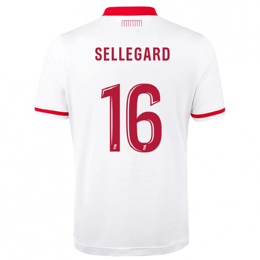 Danxen Hombre Camiseta Alexander Sellegard #16 Rojo Blanco 1ª Equipación 2026/27 La Camisa México
