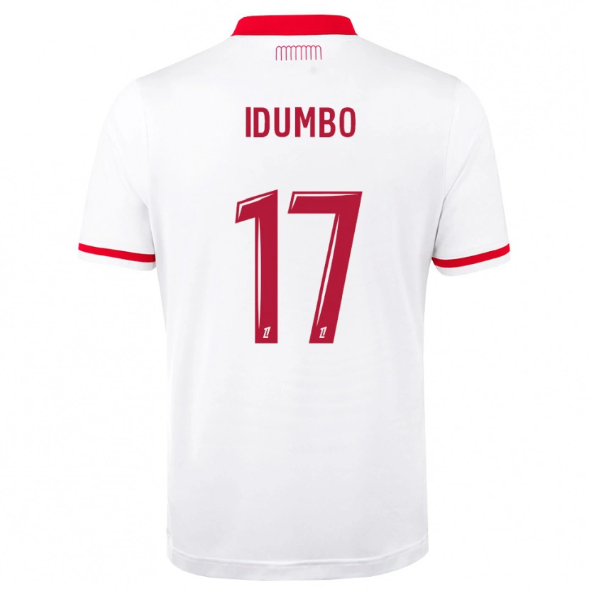 Danxen Hombre Camiseta Stanis Idumbo #17 Rojo Blanco 1ª Equipación 2026/27 La Camisa México