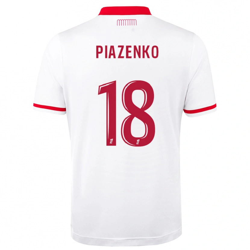 Danxen Hombre Camiseta Rodion Piazenko #18 Rojo Blanco 1ª Equipación 2026/27 La Camisa México