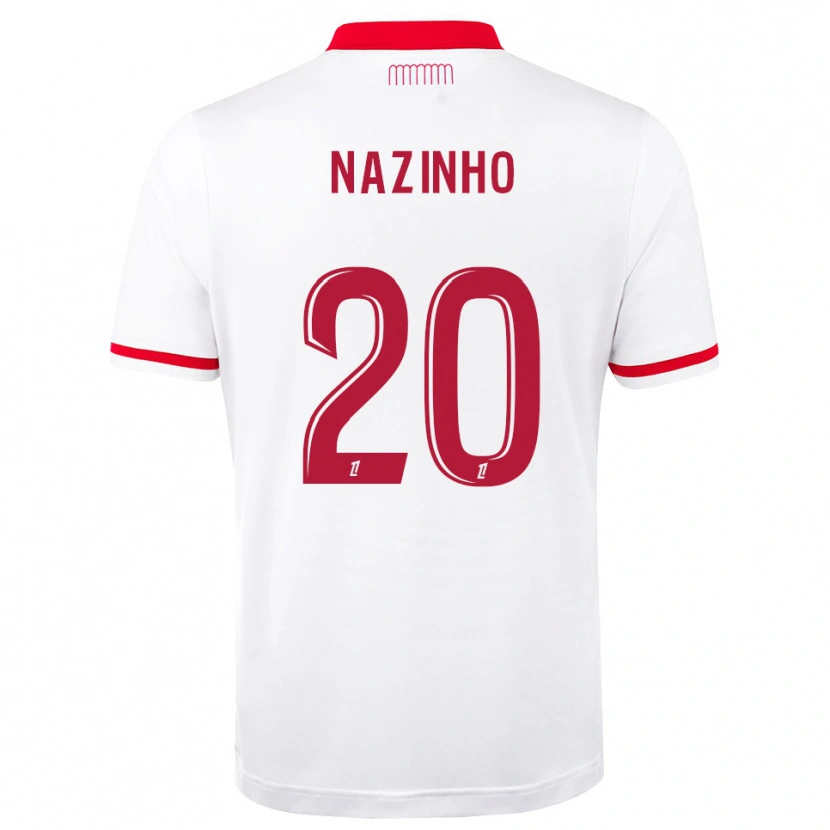 Danxen Hombre Camiseta Flávio Basilua Jacinto Dos Nazinho #20 Rojo Blanco 1ª Equipación 2026/27 La Camisa México
