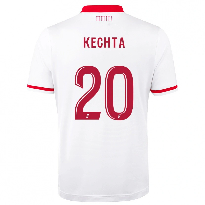 Danxen Hombre Camiseta Amine Kechta #20 Rojo Blanco 1ª Equipación 2026/27 La Camisa México