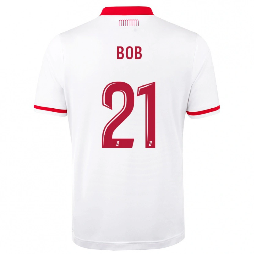 Danxen Hombre Camiseta Mohamed Bob #21 Rojo Blanco 1ª Equipación 2026/27 La Camisa México