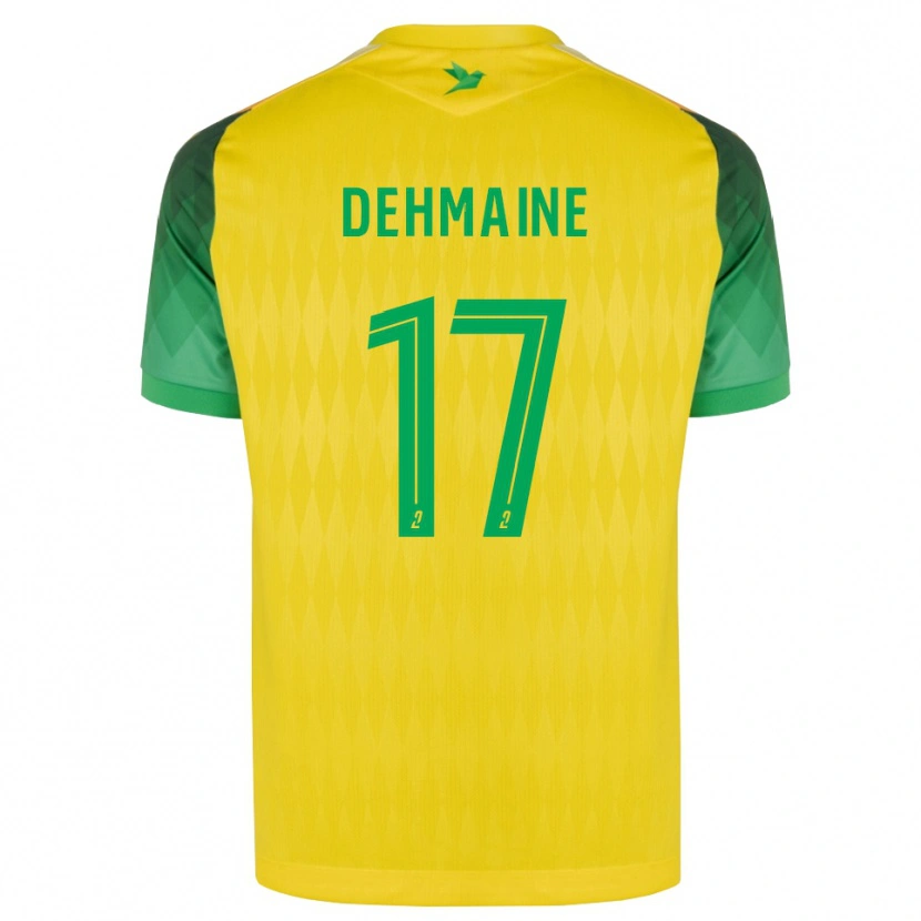 Danxen Hombre Camiseta Dehmaine Tabibou #17 Amarillo Verde Rojo 1ª Equipación 2026/27 La Camisa México