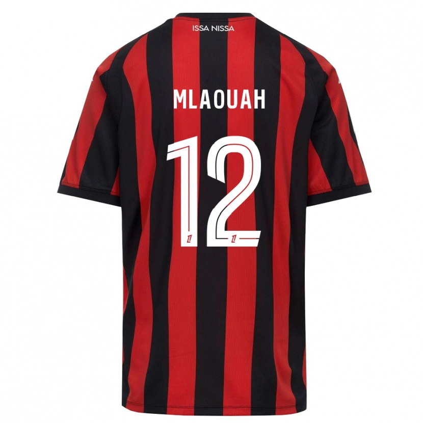 Danxen Hombre Camiseta Sofiane Mlaouah #12 Rojo Negro Blanco 1ª Equipación 2026/27 La Camisa México