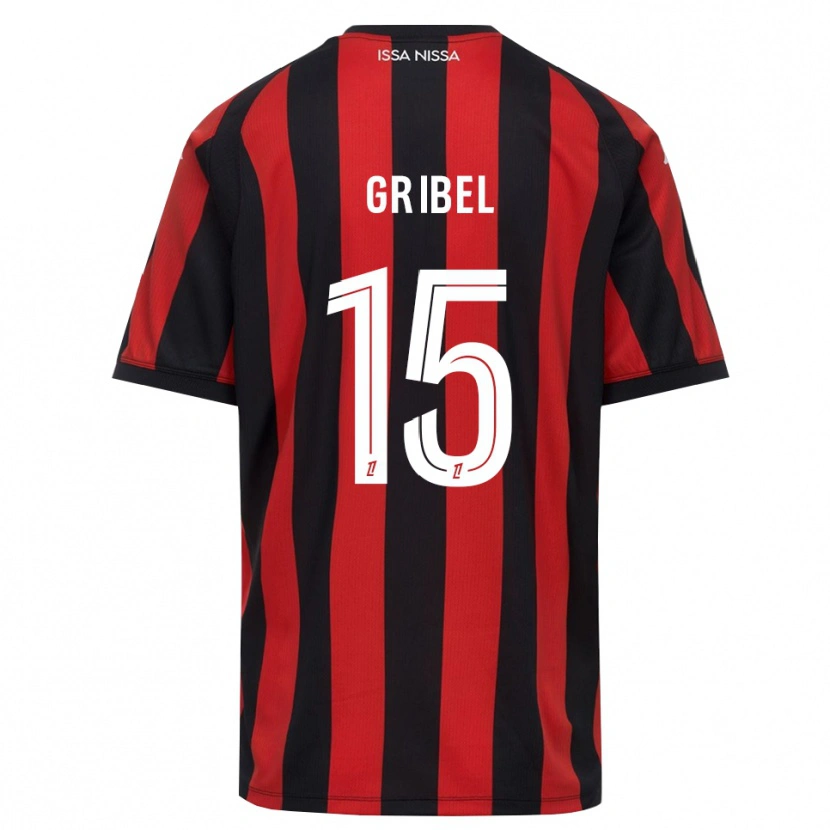 Danxen Hombre Camiseta Naomie Gribel #15 Rojo Negro Blanco 1ª Equipación 2026/27 La Camisa México