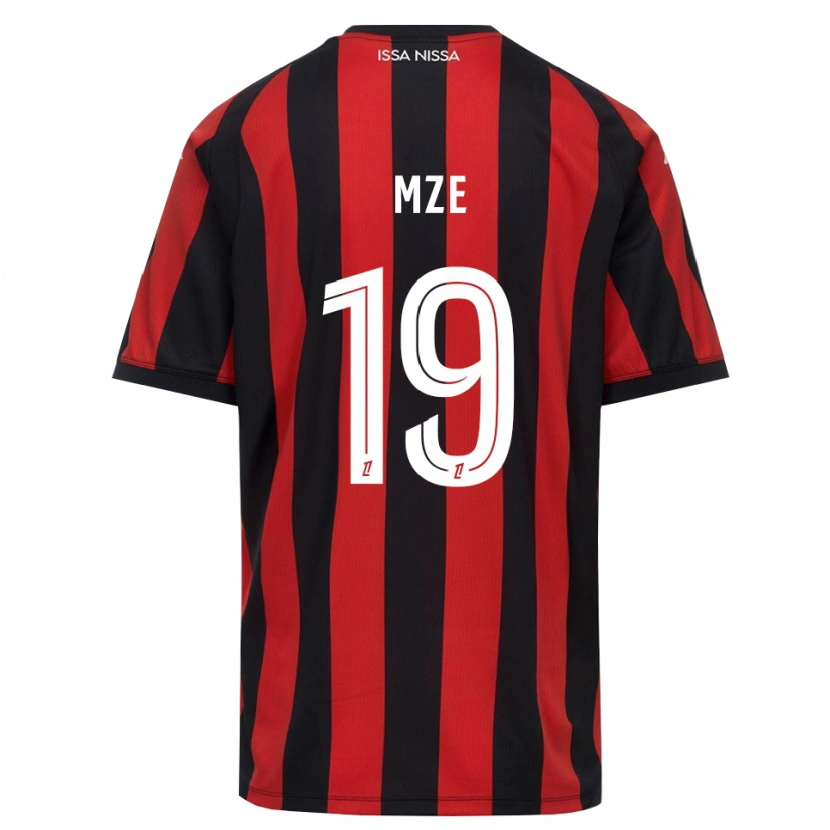 Danxen Hombre Camiseta Yrma Mze Issa #19 Rojo Negro Blanco 1ª Equipación 2026/27 La Camisa México