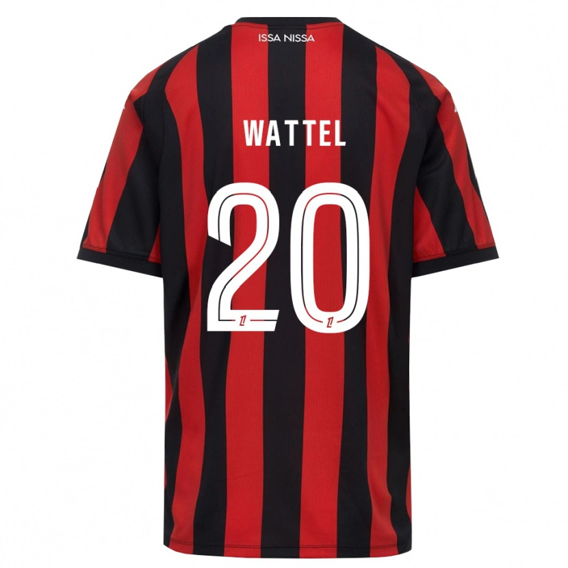 Danxen Hombre Camiseta Sami Wattel #20 Rojo Negro Blanco 1ª Equipación 2026/27 La Camisa México