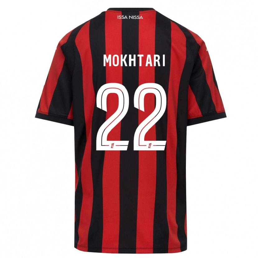 Danxen Hombre Camiseta Jade Mokhtari #22 Rojo Negro Blanco 1ª Equipación 2026/27 La Camisa México