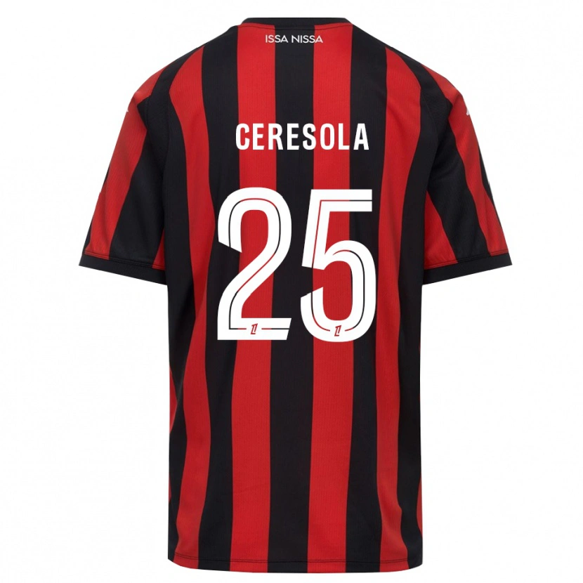 Danxen Hombre Camiseta Manon Ceresola #25 Rojo Negro Blanco 1ª Equipación 2026/27 La Camisa México