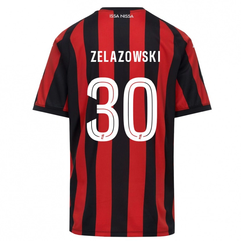 Danxen Hombre Camiseta Bartosz Zelazowski #30 Rojo Negro Blanco 1ª Equipación 2026/27 La Camisa México