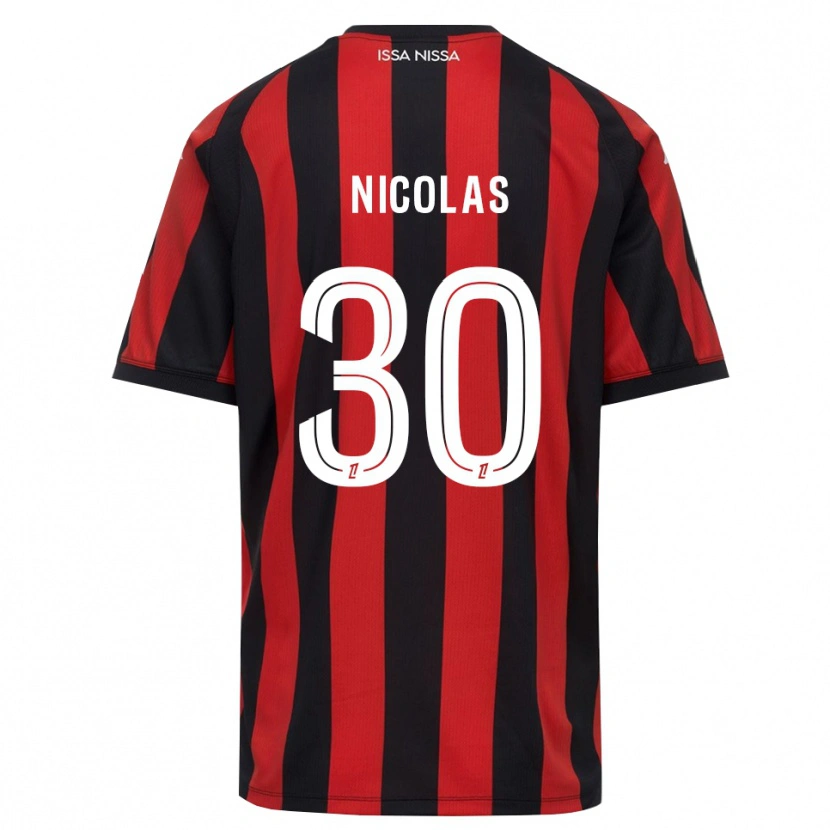 Danxen Hombre Camiseta Lina-Lou Nicolas #30 Rojo Negro Blanco 1ª Equipación 2026/27 La Camisa México