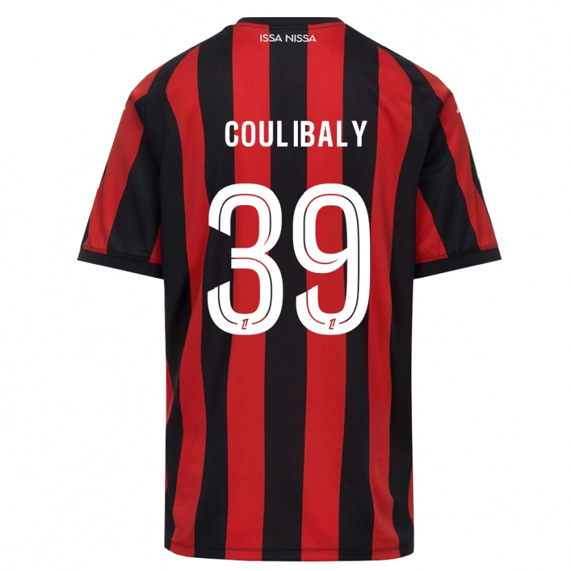 Danxen Hombre Camiseta Djibril Coulibaly #39 Rojo Negro Blanco 1ª Equipación 2026/27 La Camisa México