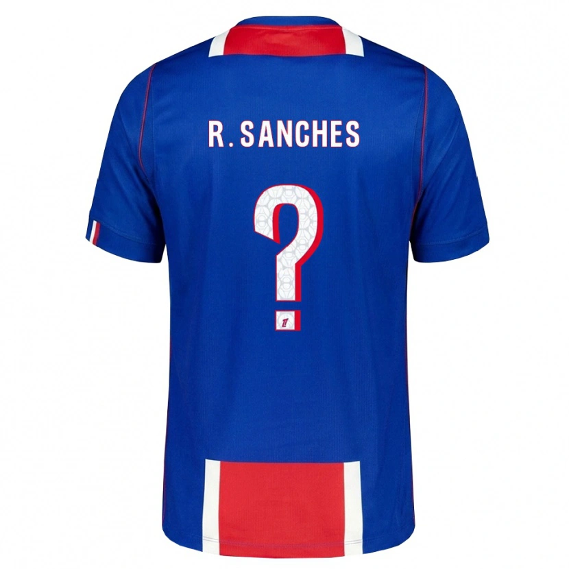 Danxen Hombre Camiseta Renato Sanches #0 Rojo Blanco Azul 1ª Equipación 2026/27 La Camisa México