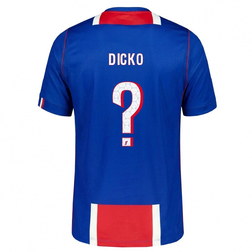 Danxen Hombre Camiseta Aminata Dicko #0 Rojo Blanco Azul 1ª Equipación 2026/27 La Camisa México