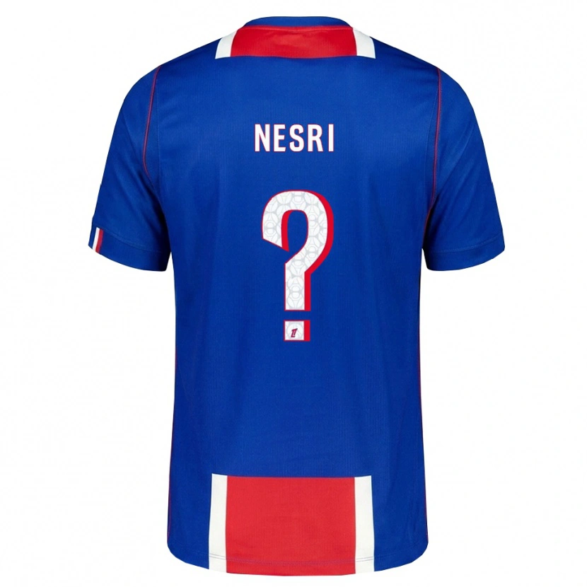 Danxen Hombre Camiseta Yanis Nesri #0 Rojo Blanco Azul 1ª Equipación 2026/27 La Camisa México