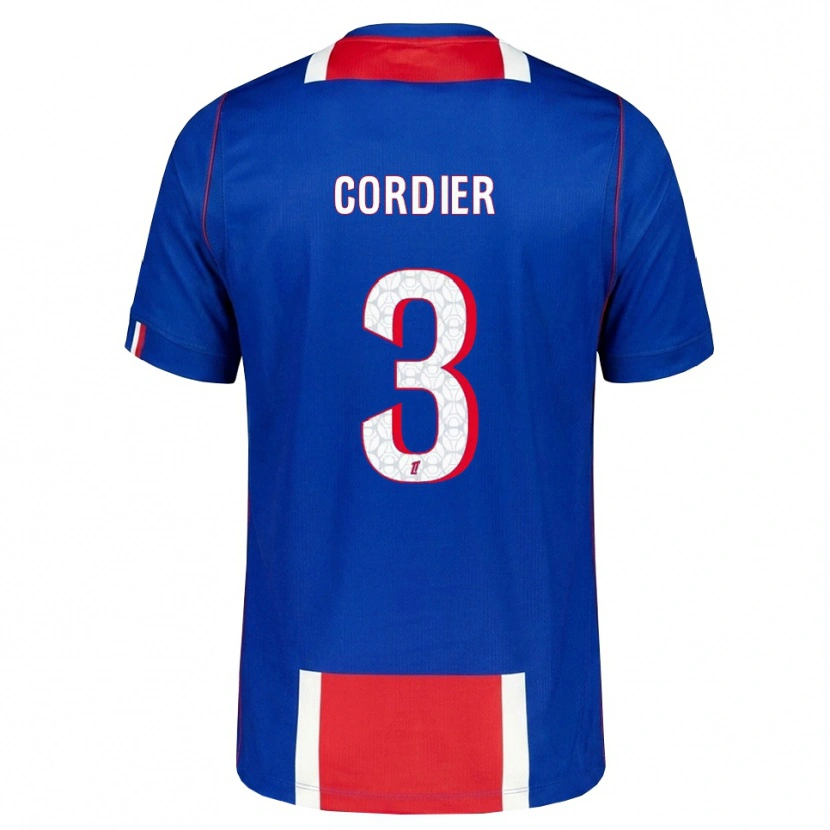 Danxen Hombre Camiseta Thomas Cordier #3 Rojo Blanco Azul 1ª Equipación 2026/27 La Camisa México
