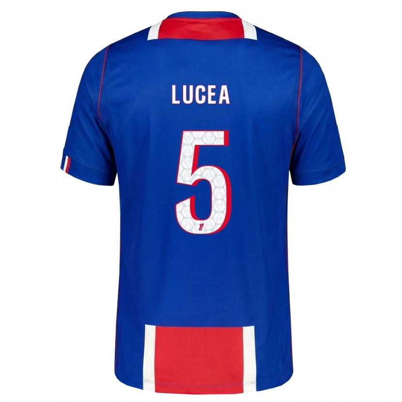 Danxen Hombre Camiseta Dimitri Lucea #5 Rojo Blanco Azul 1ª Equipación 2026/27 La Camisa México