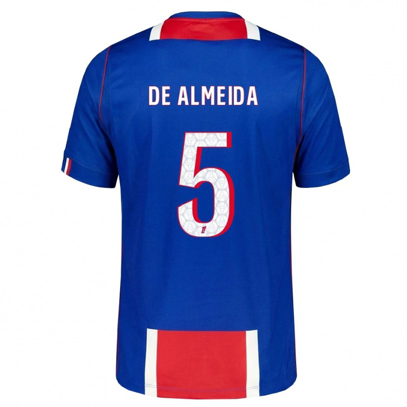 Danxen Hombre Camiseta Elisa De Almeida #5 Rojo Blanco Azul 1ª Equipación 2026/27 La Camisa México