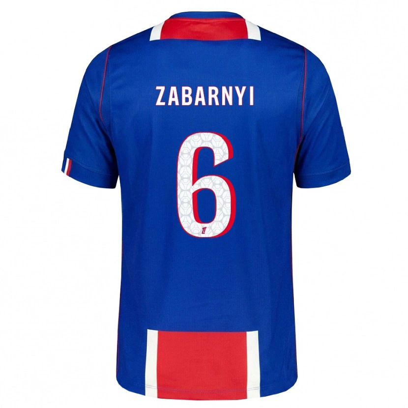 Danxen Hombre Camiseta Ilya Zabarnyi #6 Rojo Blanco Azul 1ª Equipación 2026/27 La Camisa México