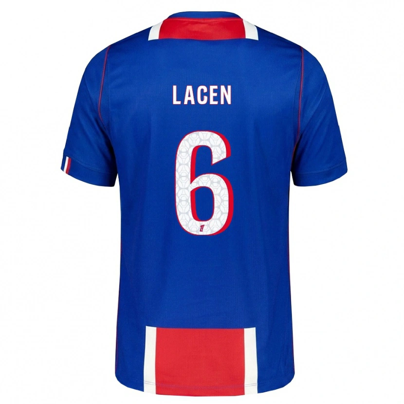 Danxen Hombre Camiseta Michaël Lacen #6 Rojo Blanco Azul 1ª Equipación 2026/27 La Camisa México