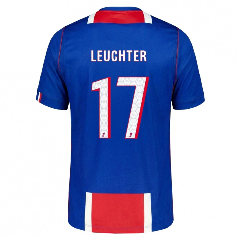 Danxen Hombre Camiseta Romée Leuchter #17 Rojo Blanco Azul 1ª Equipación 2026/27 La Camisa México