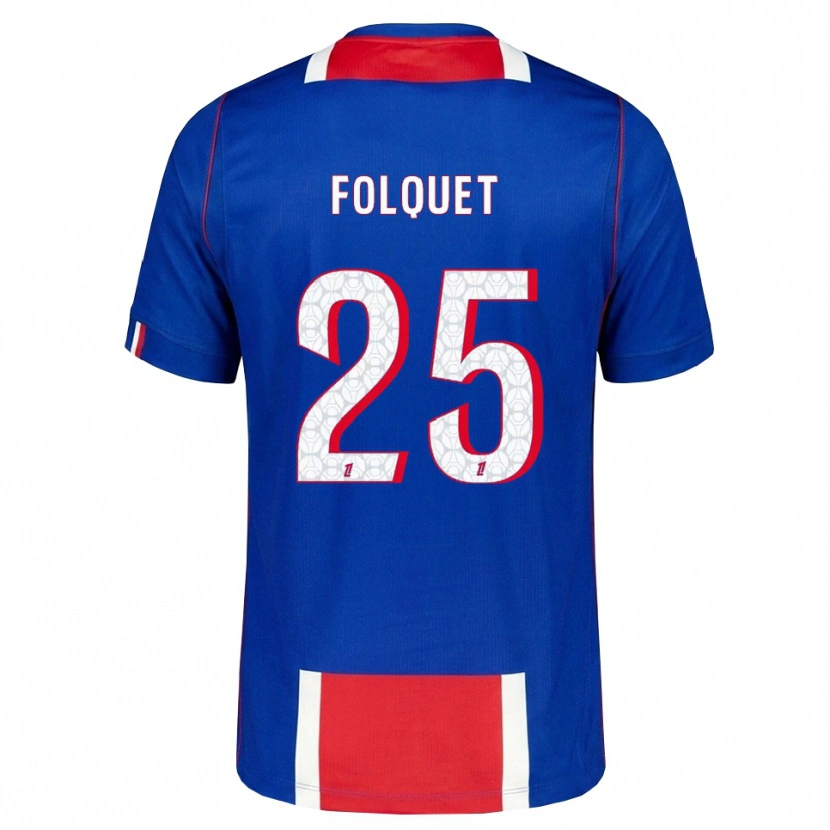 Danxen Hombre Camiseta Magnaba Folquet #25 Rojo Blanco Azul 1ª Equipación 2026/27 La Camisa México