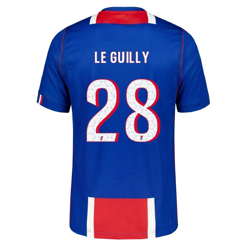 Danxen Hombre Camiseta Jade Le Guilly #28 Rojo Blanco Azul 1ª Equipación 2026/27 La Camisa México
