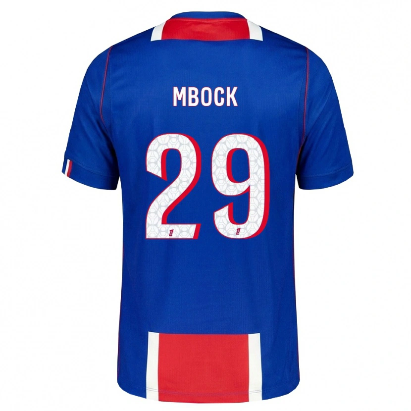 Danxen Hombre Camiseta Griedge Mbock Bathy #29 Rojo Blanco Azul 1ª Equipación 2026/27 La Camisa México
