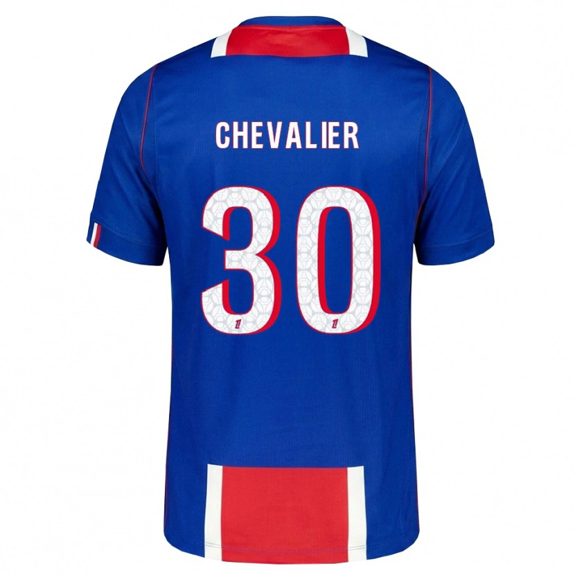 Danxen Hombre Camiseta Lucas Chevalier #30 Rojo Blanco Azul 1ª Equipación 2026/27 La Camisa México