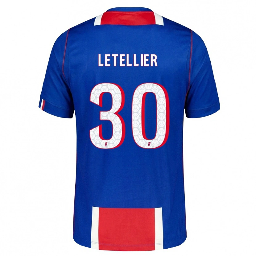 Danxen Hombre Camiseta Alexandre Letellier #30 Rojo Blanco Azul 1ª Equipación 2026/27 La Camisa México