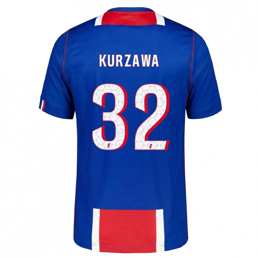 Danxen Hombre Camiseta Layvin Kurzawa #32 Rojo Blanco Azul 1ª Equipación 2026/27 La Camisa México