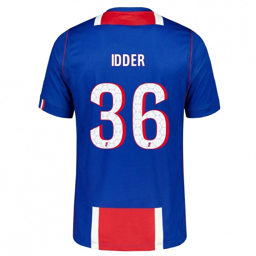 Danxen Hombre Camiseta Younes Idder #36 Rojo Blanco Azul 1ª Equipación 2026/27 La Camisa México