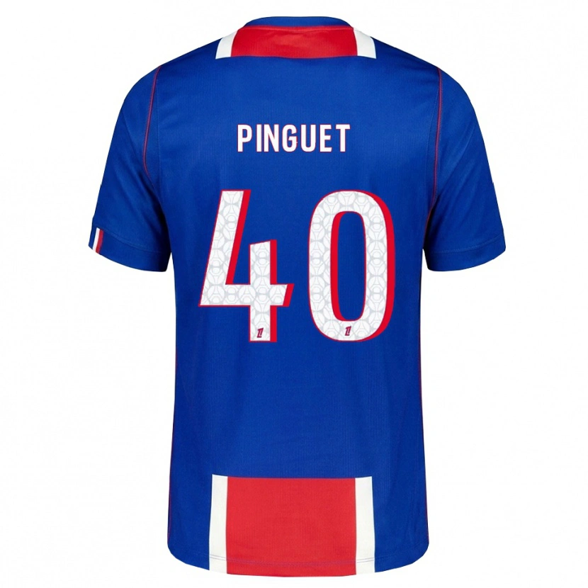 Danxen Hombre Camiseta Alice Pinguet #40 Rojo Blanco Azul 1ª Equipación 2026/27 La Camisa México