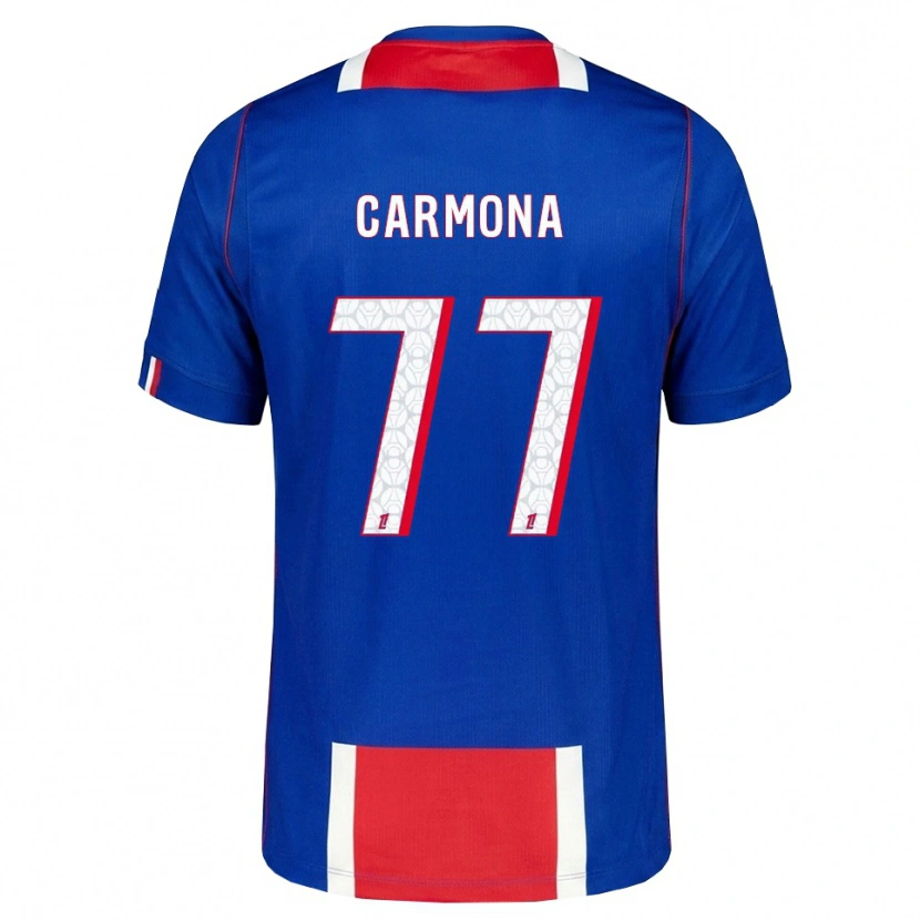 Danxen Hombre Camiseta Olga Carmona #77 Rojo Blanco Azul 1ª Equipación 2026/27 La Camisa México