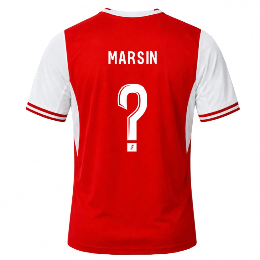 Danxen Hombre Camiseta Antonin Marsin #0 Rojo Blanco 1ª Equipación 2026/27 La Camisa México