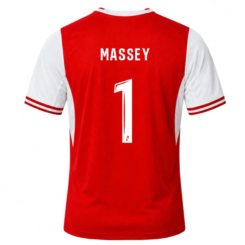 Danxen Hombre Camiseta Kayza Massey #1 Rojo Blanco 1ª Equipación 2026/27 La Camisa México