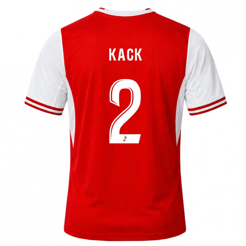 Danxen Hombre Camiseta Mathilde Kack #2 Rojo Blanco 1ª Equipación 2026/27 La Camisa México