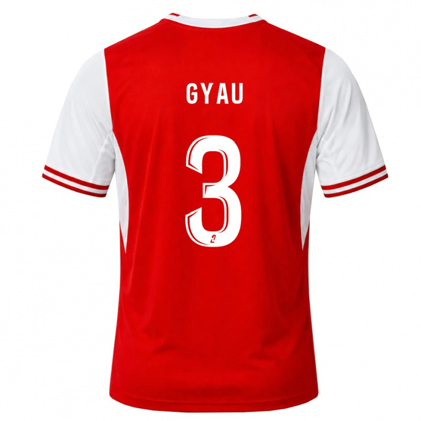 Danxen Hombre Camiseta Mia Gyau #3 Rojo Blanco 1ª Equipación 2026/27 La Camisa México