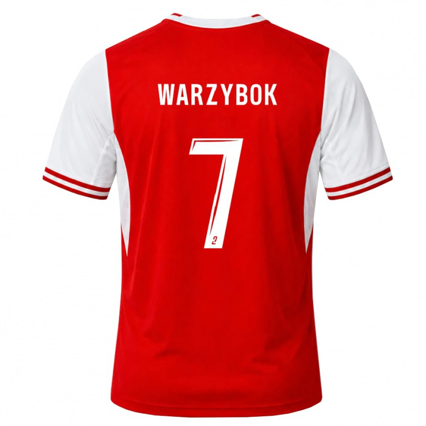Danxen Hombre Camiseta Olivier Warzybok #7 Rojo Blanco 1ª Equipación 2026/27 La Camisa México
