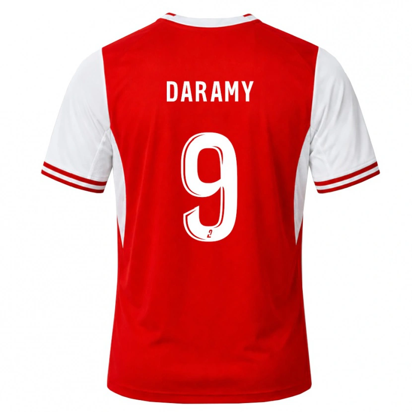 Danxen Hombre Camiseta Mohamed Daramy #9 Rojo Blanco 1ª Equipación 2026/27 La Camisa México
