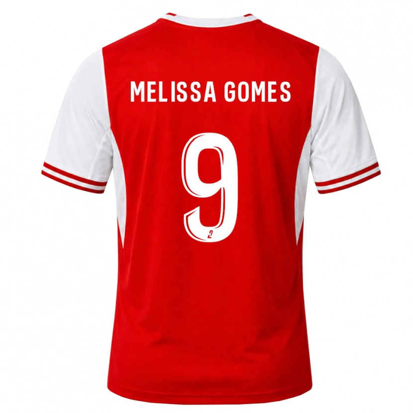 Danxen Hombre Camiseta Melissa Ferreira Gomes #9 Rojo Blanco 1ª Equipación 2026/27 La Camisa México