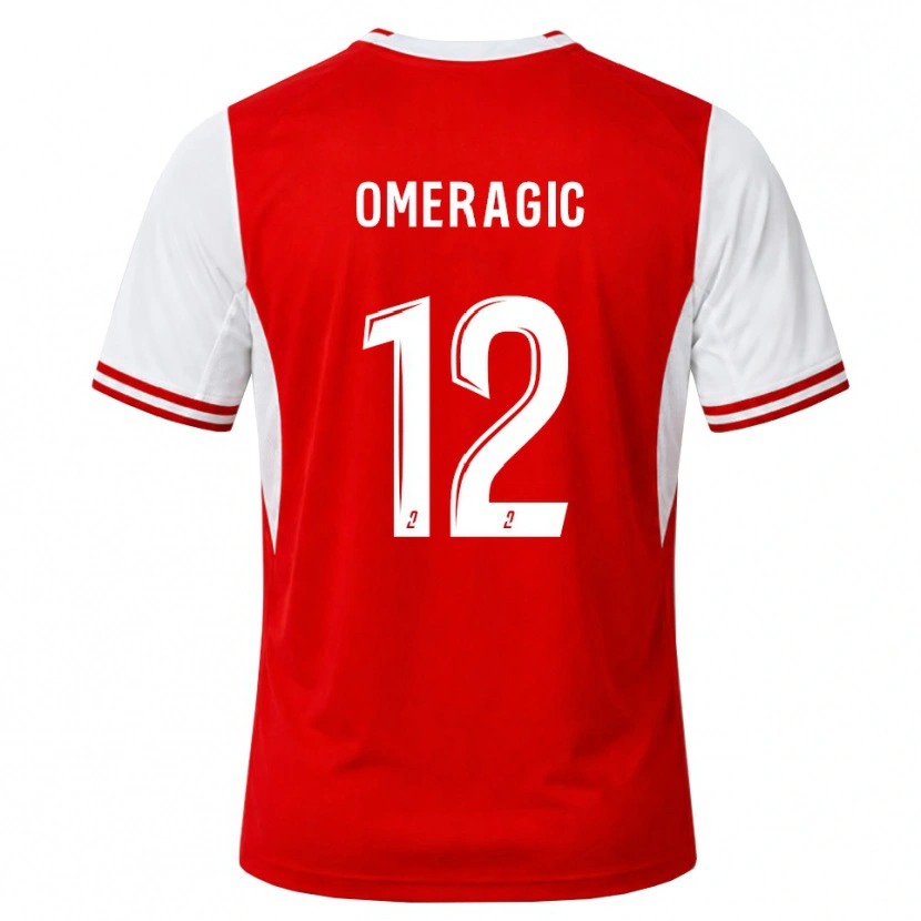 Danxen Hombre Camiseta Edin Omeragic #12 Rojo Blanco 1ª Equipación 2026/27 La Camisa México