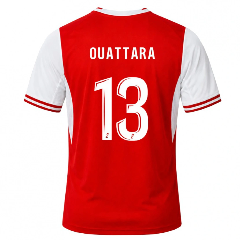 Danxen Hombre Camiseta Abou Ouattara #13 Rojo Blanco 1ª Equipación 2026/27 La Camisa México