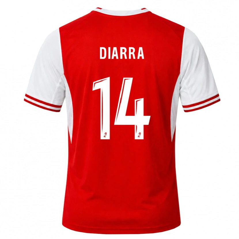 Danxen Hombre Camiseta Amidou Diarra #14 Rojo Blanco 1ª Equipación 2026/27 La Camisa México